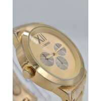 Unlisted UL1269 Yellow Gold Case Dial Silver Sub-Eyes Men’s Quartz Watch