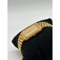 Oroton Quartz ORG-300 Swiss Movement All Gold Analog Vintage Watch Rare