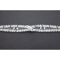 Ladies 18K Solid White Gold Bracelet with Cubic Zirconia 19.1g Fine Jewellery