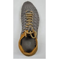 Nike Free Inneva Woven Grey Laser Orange Mens Size 9 Sportswear Sneaker