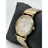 Countdown by Helbros Base Metal Bezel Stainless Steel Ladies Gold Tone Watch