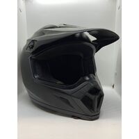 Bell MX-9 MIPS Solid Matte Black Size M Helmet with Red Visor (Pre-Owned)