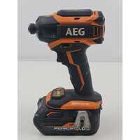 AEG 18V Impact Driver 6 Mode Fusion Set with Battery + Charger (Pre-Owned)