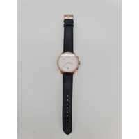 Nordgreen Copenhagen Pioneer 40mm Rose Gold Chronograph Watch with Leather Band
