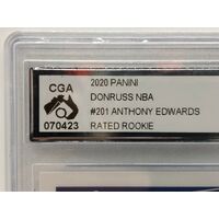 2020-21 Panini Donruss Rated Rookies Anthony Edwards #201 (Pre-Owned)