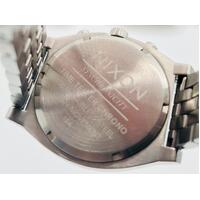 Nixon Synchronicity Time Teller Stainless Steel Chrono Unisex Quartz Watch