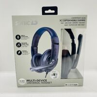 Sonic B Hi-Res Stereo Multi-Device Universal Headset Black with Noise Reduction