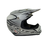 RXT Racer II 2013 White Gunmetal Antman Design Large Helmet (Pre-Owned)