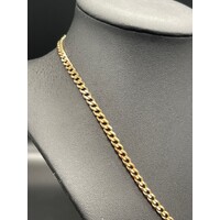 Unisex 9ct Yellow Gold Curb Link Necklace (Pre-Owned)
