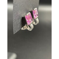 Ladies 9ct White Gold Clip On Earrings Elegant Comfortable Fine Jewellery