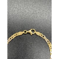 Unisex Solid 18ct Yellow Gold Birdseye Link Bracelet Fine Jewellery 7.9 Grams