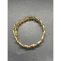 Ladies 18ct Yellow Gold Fancy Link Bracelet Bolt Clasp Fine Jewellery 29.6 Grams
