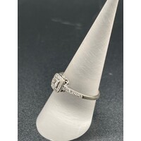 Ladies 10ct Solid White Gold Diamond Ring Fine Jewellery Sparkling Diamonds
