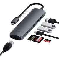 Satechi USB Type-C Slim Multi-Port with Ethernet Adapter Space Grey