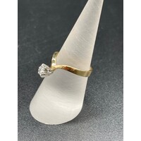 Ladies 18ct Yellow Gold Diamond Ring (Pre-Owned)