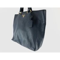 Prada Milano BN1713 Vitello Daino Bluette Women’s Blue Handbag (Pre-owned)