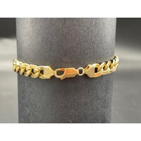 Unisex 18ct Yellow Gold Curb Link Bracelet (Pre-Owned)