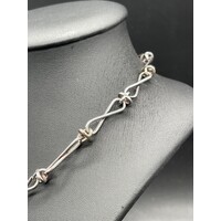 Unisex 925 Sterling Silver Choker Necklace (Pre-Owned)