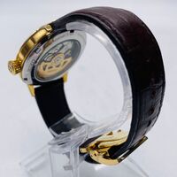 Seiko Presage Automatic Gold Tone Brown Leather Automatic Watch 4R35-01T0 