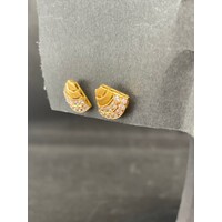 Ladies 21ct Yellow Gold Earrings (Pre-Owned)