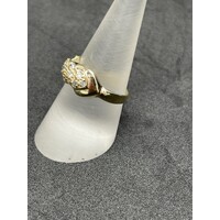 Ladies 14ct Yellow Gold CZ Ring (Pre-Owned)