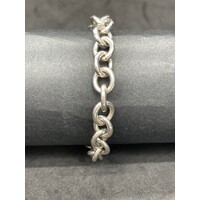 Ladies 925 Sterling Silver Belcher Bracelet