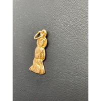 Unisex 18ct Yellow Gold Religious Pendant (Pre-Owned)