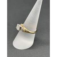 Ladies 14ct Yellow Gold Diamond Ring (Pre-Owned)