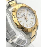 Longines HydroConquest L3.647.3 Caliber L250 39mm Two Tone Mens Diver Watch