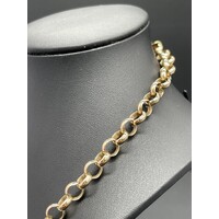 Ladies 9ct Yellow Gold Belcher Link Necklace