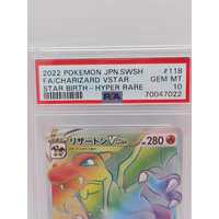 Pokemon Collectors Card Charizard VSTAR #118 Japanese Star Birth (Pre-owned)