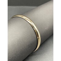 Ladies 9ct Yellow Gold Round Bangle (Pre-Owned)