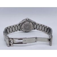 Longines L3 102 4 Admiral 30mm Diver Watch Silver Metal Band Analog Display