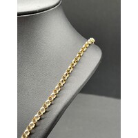 Ladies 9ct Yellow Gold Belcher Link Necklace (Pre-Owned)