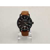 Police Brown Collin Stainless Steel Analog Men’s Watch in Leather Band
