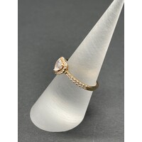 Ladies 14ct Yellow Gold Pandora Heart Ring (Pre-Owned)