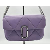 Marc Jacobs Quilted Shoulder Bag Purple H934L01RE22 Diamond Shaped Pattern 