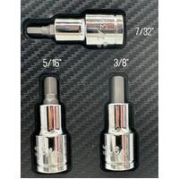 JBS 00055951 9 Piece Hex Bit Socket Set 1/2” Drive SAE ModPak #01