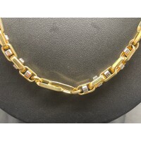 Ladies 18ct Yellow Gold Fancy Link Necklace (Pre-Owned)