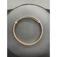 Child 9ct Yellow Gold Adjustable Round Bangle (Pre-Owned)