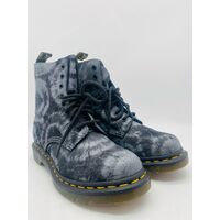 Dr. Martens 1460 Pascal Tie Dye Black Charcoal Grey Unisex Boots