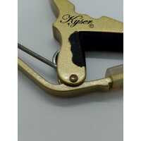 Kyser KG6GA Quick Change Acoustic Guitar Capo Gold Steel Spring (Pre-owned)