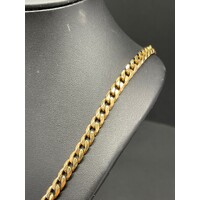 Unisex 9ct Yellow Gold Curb Link Necklace (Pre-Owned)