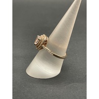 Ladies 9ct Rose Gold Pear Shape Ring