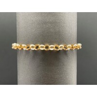 Ladies 9ct Yellow Gold Belcher Link Bracelet