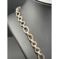 Ladies 9ct Two Tone Gold Fancy Link Necklace