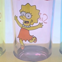 The Simpsons 4 Piece Drinking Glass Set 473ml Homer Bart Marge Lisa