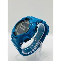 Casio G-Shock Digital Mens Blue Watch GD-110 Wide Face Design Rubber Band