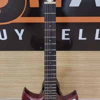 Harmony Rebel 6 String Electric Guitar Burgundy Dual Humbucker 