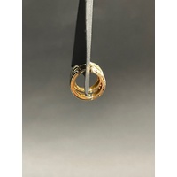 Ladies 9ct Yellow Gold Round Huggie Hoop Earrings